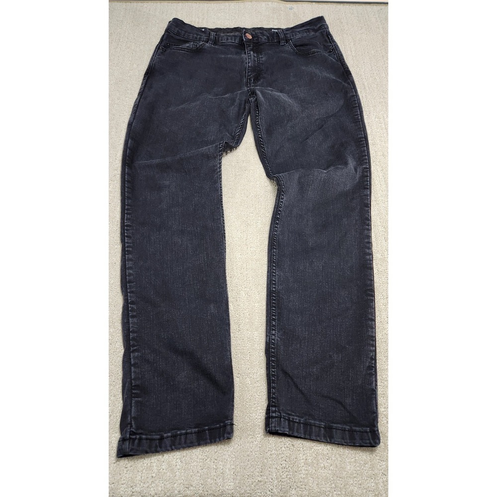 Mugsy Jeans Men 36x32 *READ PMT Clutch Black Stretch Denim Straight Leg Barstool